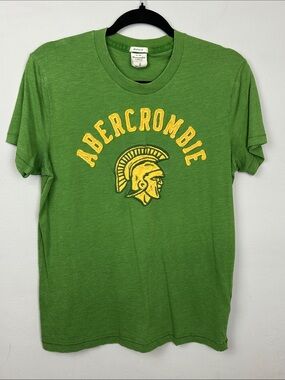 Vintage Y2K Green Abercrombie & Fitch Spartan Heritage Muscle Fit Tee Sz S